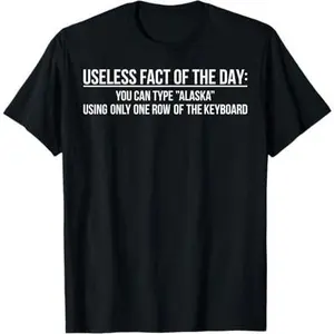 Alaska Trivia Random Facts Useless Information T-Shirt