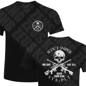 Usmc Scout Sniper Surveillance Target Acquisition Platoon T-Shirt - Elite Military Style For Fashionable Cotton Fit
