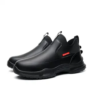 JuBang HIWELL working shoes Chef shoes waterproof comfortable anti slip nurs shoes for men Food Service Chef Kitchen Non Slip Work Shoes Slip On Water Resistant  SF926