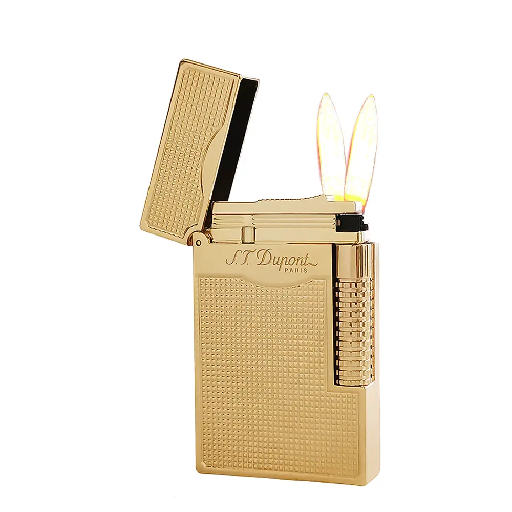 DPT Dual Flame diamond Engraved Luxury Lighter (NO FUEL) Luxury Gift, Refliable, Gift boyfriend