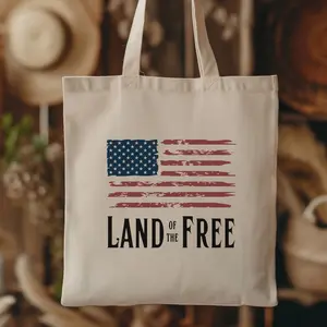 US Flag Tote Bag | Citizenship Gift, 4th of July Tote Bag, Independence Day, USA Flag, Work Tote, Farmers Market Tote, Book Bag
