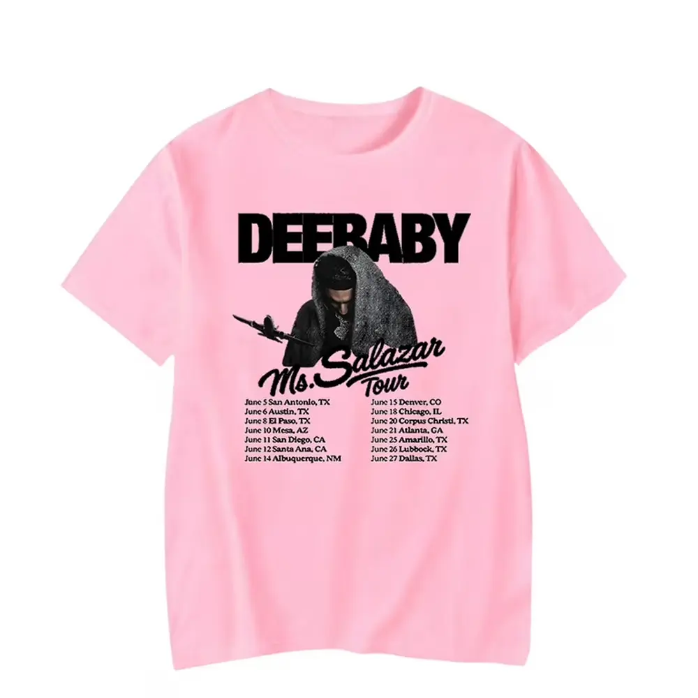 Men's Shortsleeve Round Neck Cotton Print T-Shirt - Deebaby Ms Salazar Tour Merch Cosplay Graphic Top, Unisex All-Seasons Casual Wear, HG4123, Basic, Menswear, 3Xl, 5Xl, Tour Theme, Graphic Print, Printed