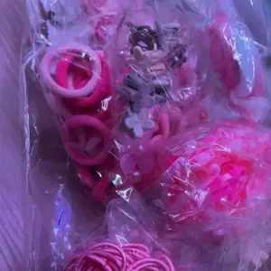 500pcs/Set Girls' Pink Bowknot Hair Clips, Cute Princess Hair Accessories, High Elastic Durable Non-Damaging Rabbit Ear Hair Ties, Versatile Duck Clip Barrettes, Suitable For Daily Use