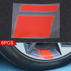 High-Adhesive Reflective Wheel HUB Stickers, Universal Motorcycle & Electric Bike Rim Decals, High-Brightness Warning Car Stickers Set, Car Accessories