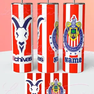 Chivas de Guadalajara Tumbler Wrap, Equipo Mexicano Chivas Tumbler Png, Mexican Soccer Team Png, Las Chivas de Guadalajara skinny tumbler