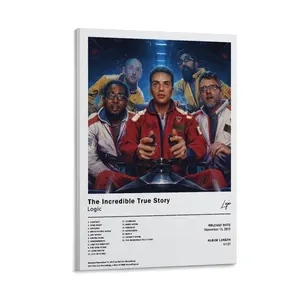 Logic The Incredible True Story Album Cover Limited Edition Posters Room Aesthetic Music Posters