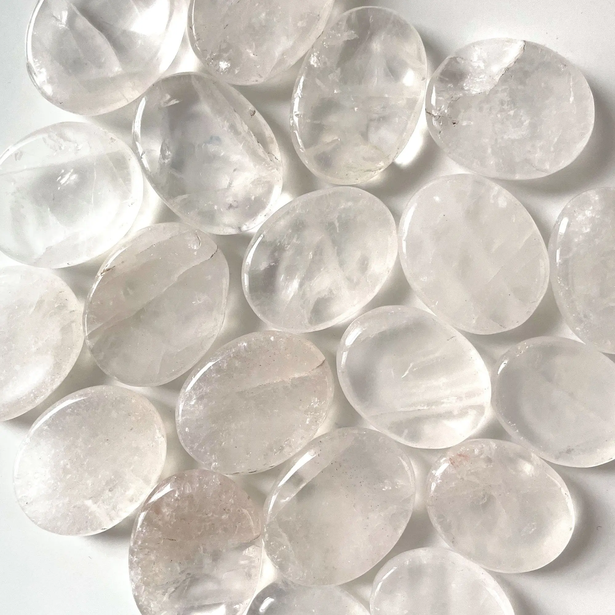 Clear Quartz Worry Stone