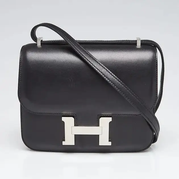 Pre-owned HERMÈS leather Shoulder Bags Hermes Constance 24 Black 2020 Y stamp shoulder bag xiaotang20260308107