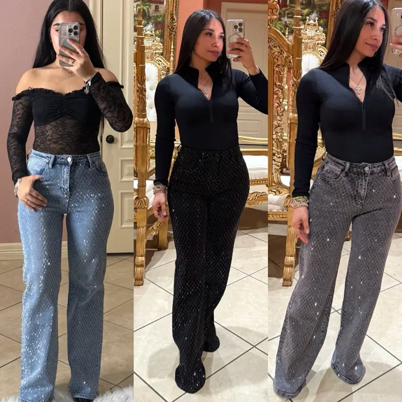 Zayra Rhinestone Jeans Zayra Rhinestone Jeans