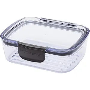 Prokeeper + Deli Storage Set: Air-Tight  Sealed Containers w Grooved Bottom, Dry Erase Lid, , Stackable, Keeps Meats & Cheeses  , PKS-705C Mini Deli 0.69L