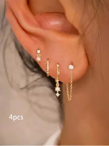 Women's Elegant Earrings Set, Trendy Exquisite Dangle Earrings Set, Chic Gorgeous Jewelry As Gift for Girlfriend#Fashionweek#Fallfreshness