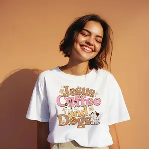 Jesus Coffee & Dogs Unisex Jersey Shirt