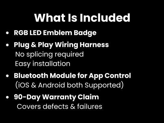 Habibis Carbon RGB Grill Badges SRT, R/T, SRT Hellcat, Scatpack, SRT Smooking bee, SXT, Cobra, Mustang, DAYTONA, Multicolor Bluetooth App Controlled Illuminated Car Emblem Waterproof Light-Up Logo Decal for Cars Trucks & Custom Styling