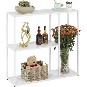 Console Table,Sofa Table Entrance Table Narrow Long with Storage Rack for Entrance,Foyer,Hallway, Sofa,Living Room,Bar,Kitchen(31in,White)