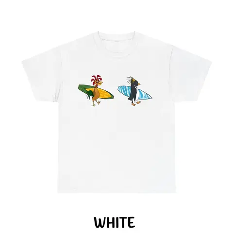 100% Cotton  Cody Maverick & Chicken Joe Surfs Up Unisex T-Shirt, Graphic T-shirts, Funny Shirt, Trendy Shirt