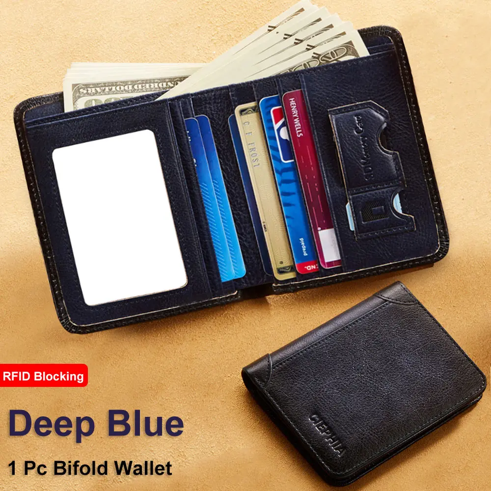 Bifold Wallet - Deep Blue