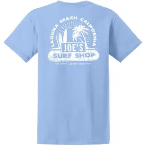 Joe's Surf Shop Men's Vintage Beach Logo Heavyweight Cotton T-Shirt