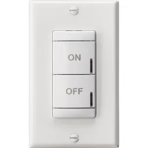 Acuity Brands nLight 3 Buttons Digital Wall Switch, Sensor Switch nLight Control System, 15 to 24V DC, NPODMDXWH