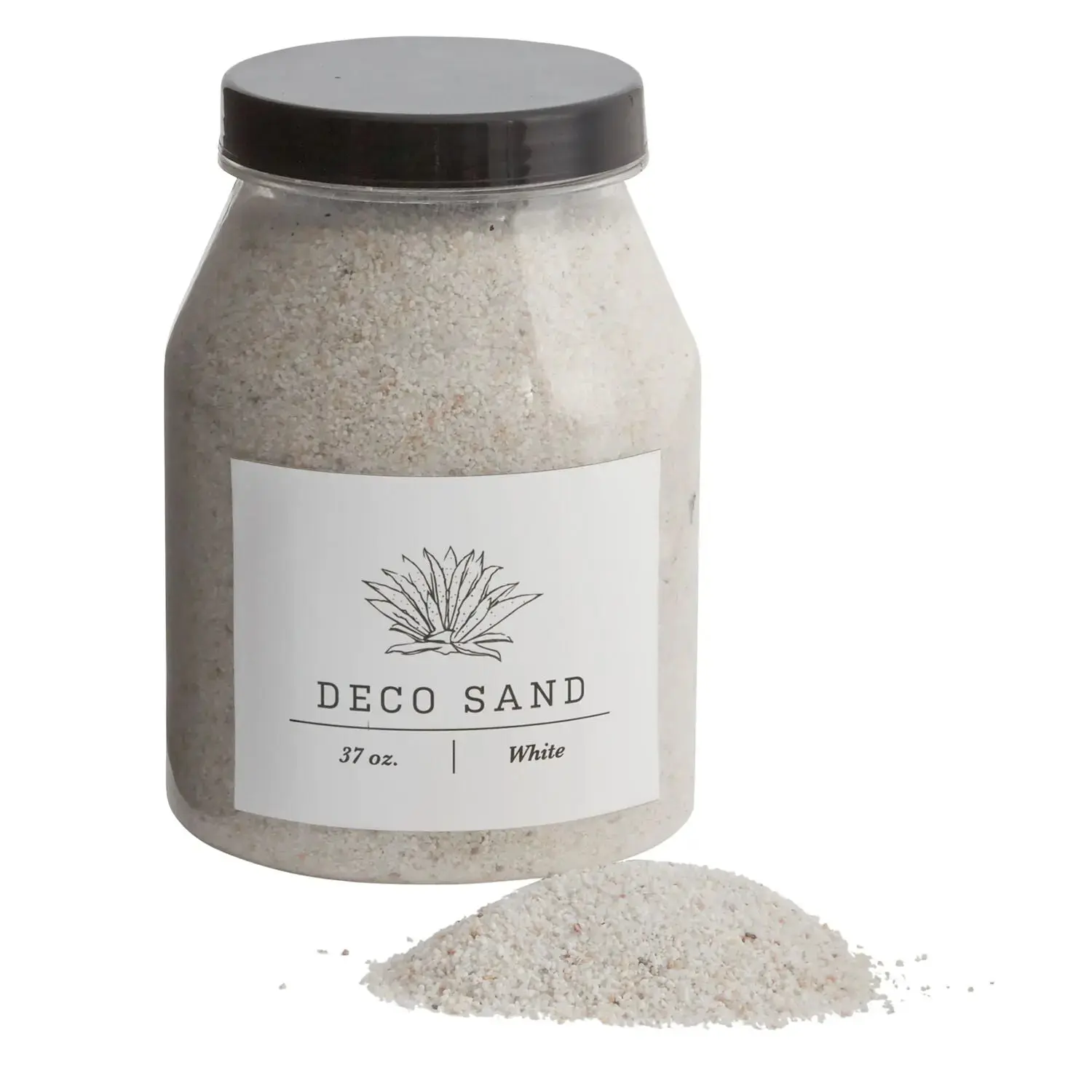 Natural Ornamental Stones - Eco-Friendly Contemporary Pot Accent, 37 Oz./4.2 lbs Resealable Jar Bowl Filler for Flower Arrangements, Creative Projects (Black or White Options)
