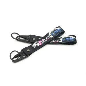 JDM Car Keychain Wrist Strap, Personalized Racing Gift for Motorcycle & Auto Enthusiasts