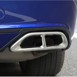 Stainless Steel Rear Exhaust Muffler Tip Cover Trim