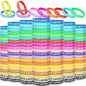 Jesus Loves You Silicone Bracelets