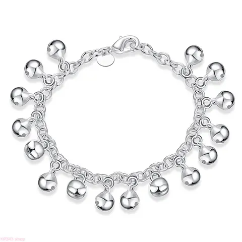 Women's 925 Sterling Silver Exquisite Charm Bracelet - 12cm Premium Quality Jewelry with Delicate Pendant, 6g Lightweight Arm Candy Accessory for Adults, Bracelet Stacks, Daily & Formal Style Upgrade