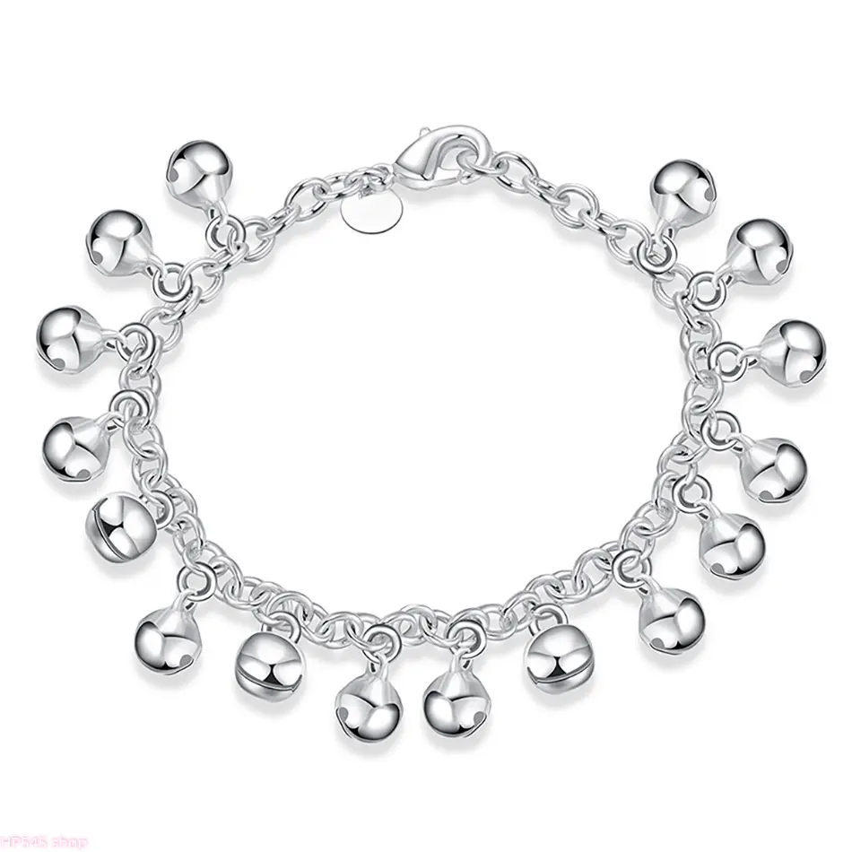 Women's 925 Sterling Silver Dainty Bracelet Jewelry with Delicate Pendant, Lightweight Arm Candy Accessories for Weddings & Formal Wear, Beautiful Pretty Bracelet for Women, Beautiful Bracelets homedecor