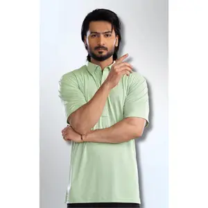The Dressy Polo Oxford Spread Collar Light Green
