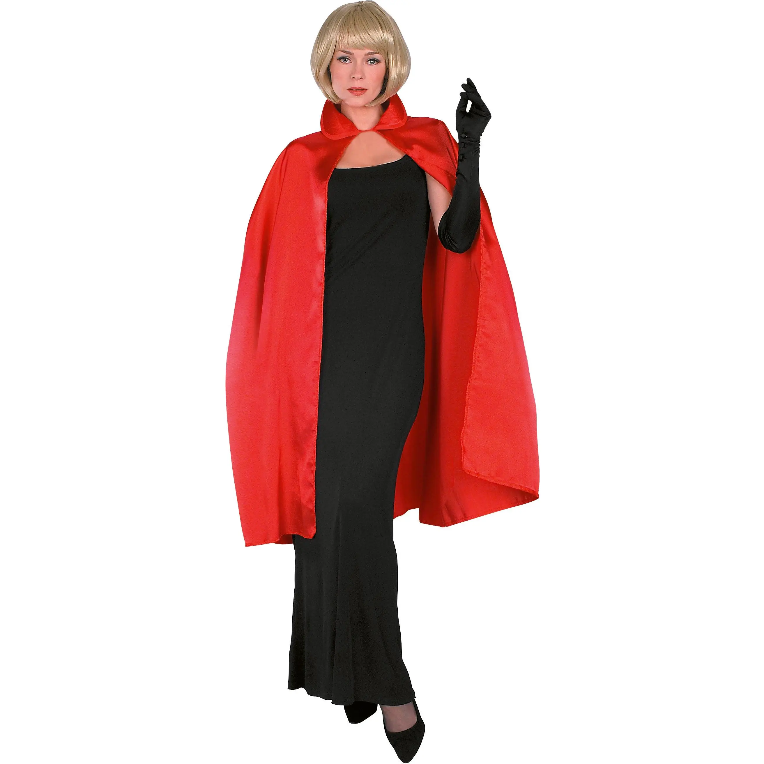 Red Satin Cape Costume Accessory