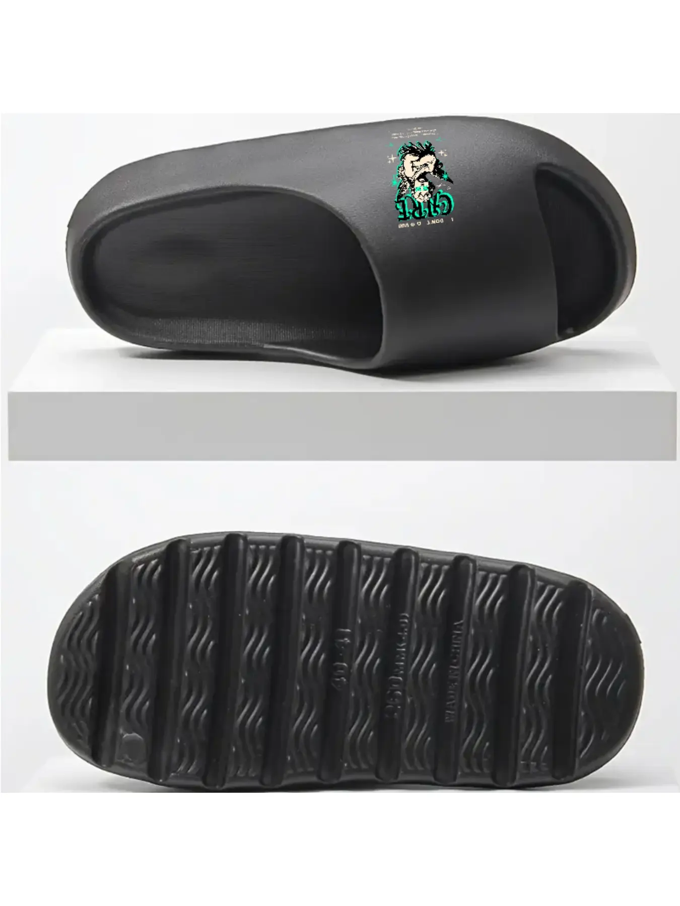 I Dont Care Graphic Coconut Slippers with Angel Design for True Freedom Summer Footwear