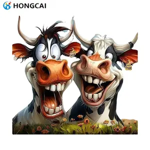 Funny Cow Pattern Heat Transfer Vinyl Sticker, High-Quality DIY Crafts Clothing Transfer Film, Easy to Use, Vibrant Colors, Perfect for T-Shirts