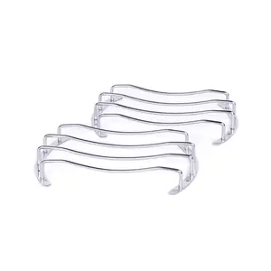 10 in Chrome Mesh-style Subwoofer Grill Pair - Universal Fit