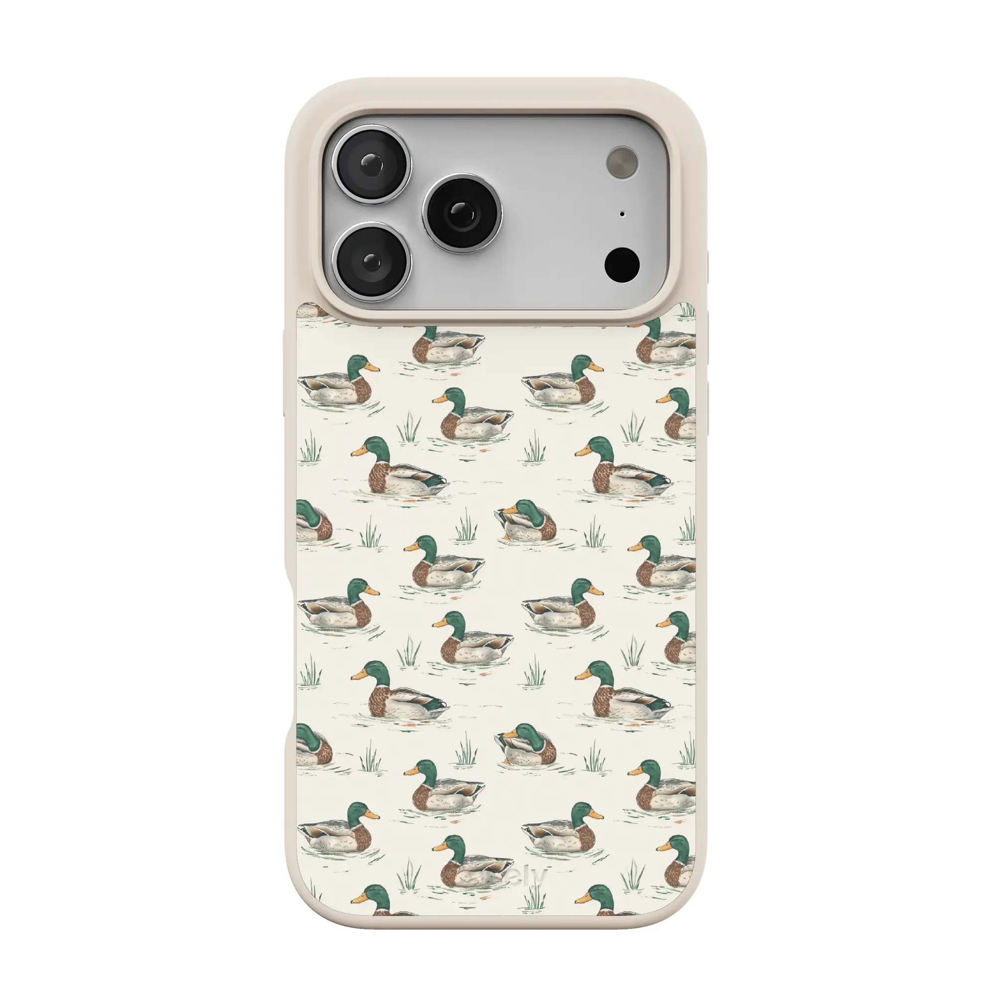 Casely Mallard & Co. The Boyfriend Collection Unisex Vintage Duck-Themed MagSafe iPhone Case, Protective Mobile Phone Accessory