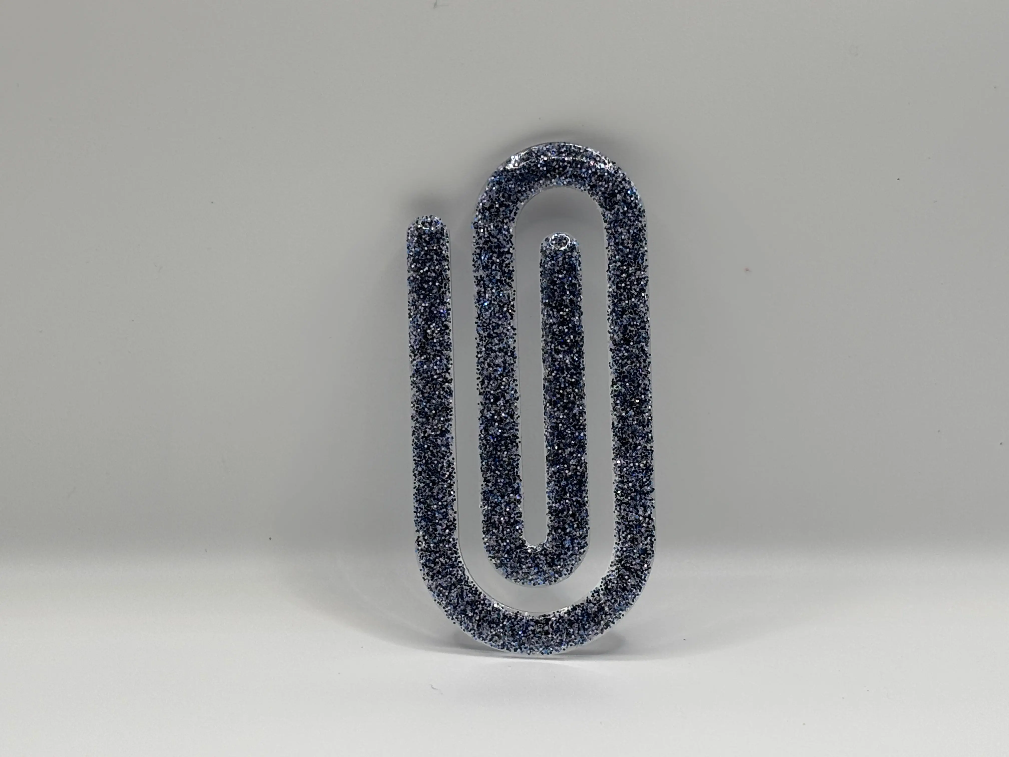 Purple & Silver Paperclip