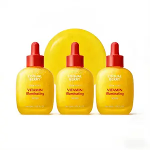 3PCS EQQUALBERRY Vitamin IlluminatingSerum - Brightening Vitamin C Serum withNiacinamide I Strengthens skin barrier IHydrates using Ceramide and HyaluronicAcid, 1.01oz/30ml