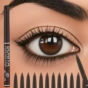 12pcs Eyeliner Pencil Set, Waterproof Sweatproof Smudge Proof, Easy Twist Up, Long Lasting Smooth Application, Perfect Eye Makeup