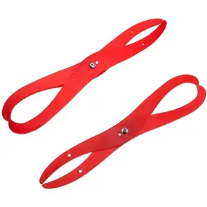 Bent  Caliper 6Inch Red Plastic Ceramic Measuring Clay Sculpture Shaping Pottery Tools,2Pcs