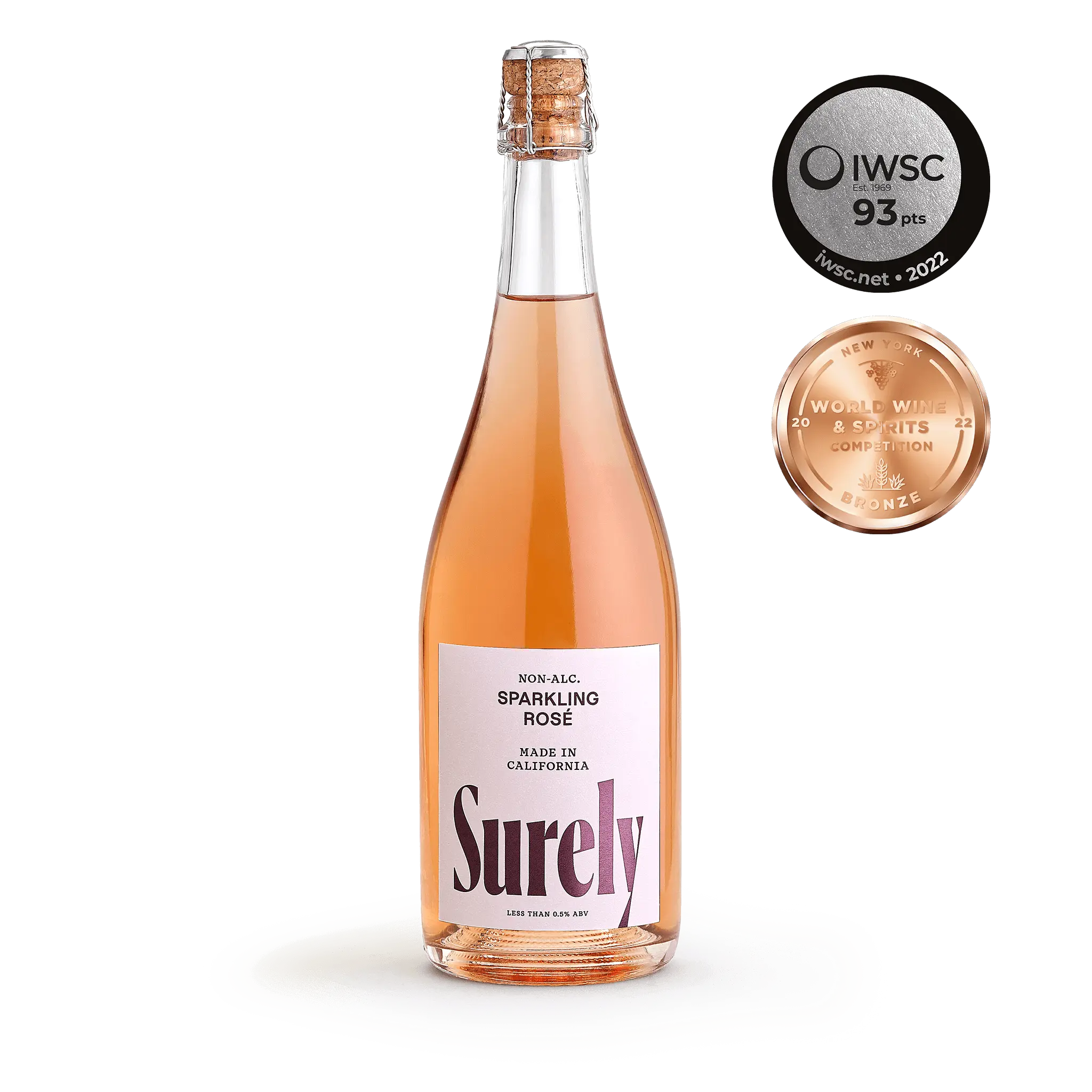 Surely Non-Alcoholic Sparkling Rosé Wine
