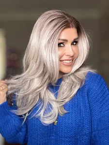 Lovestory Abel 13x6 Pre Layered Wig Heat Resistant Highlight Color Synthetic Lace Front Wigs for Women Free Part Natural Hairline