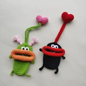 Crochet Key Case Handmade Knitted Key Holder with Unique Crochet Design for Organized Keys