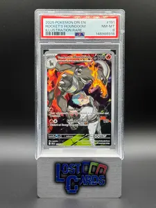 Pokemon TCG Team Rocket's Houndoom | Destined Rivals 191/182 | PSA Graded NM-MT 8