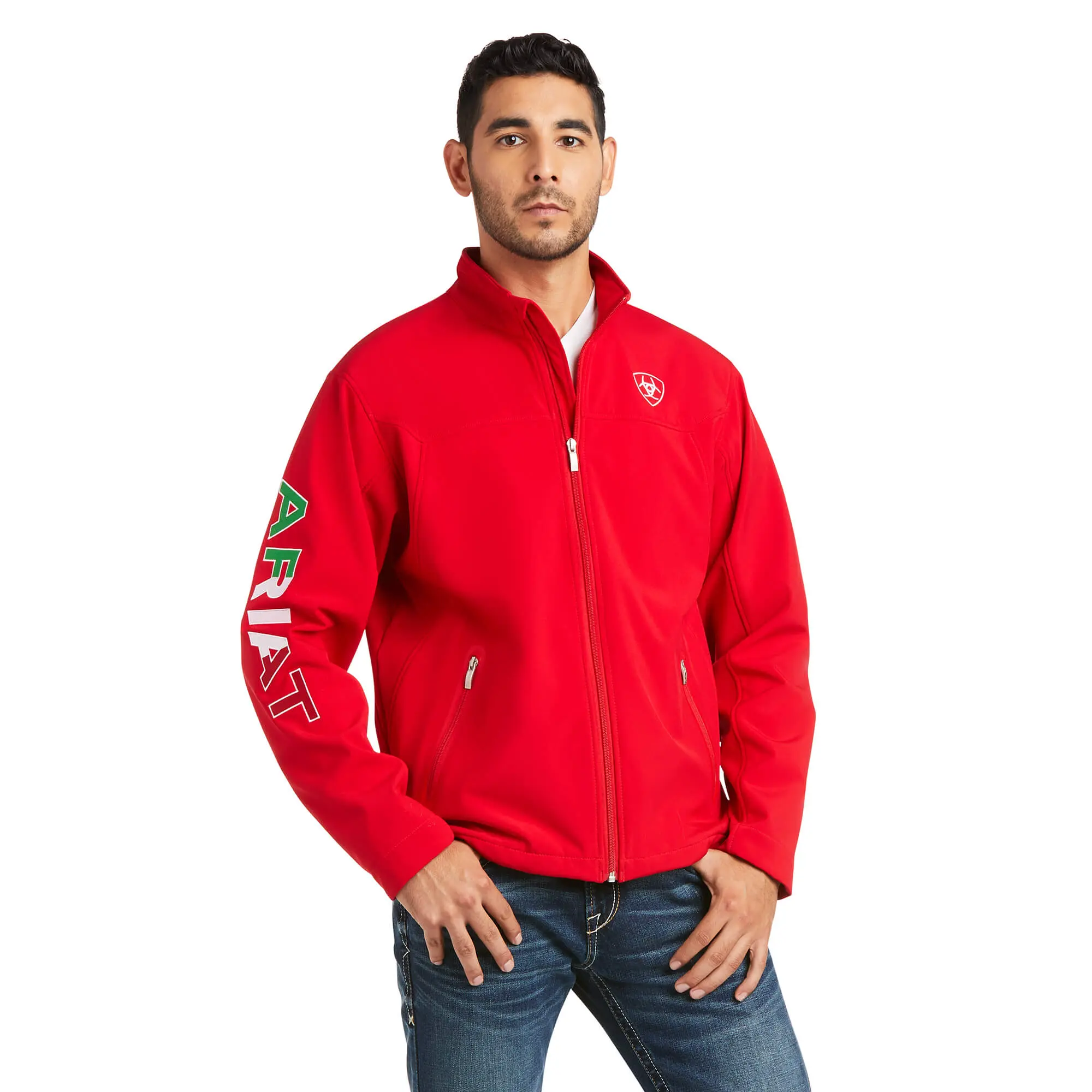 Men's New Team Softshell Red MEXICO Jacket