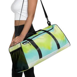 Lime Aqua Duffle Bag