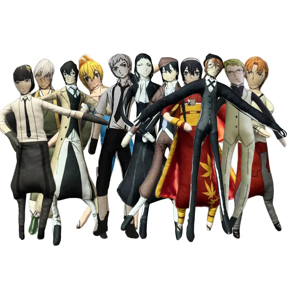 Anime Nakahara Chuuya Dazai Osamu Plush Nakahara Chuuya Plushies Doll Slender Twistable Shape Stuffed Toys Room Decoration gift