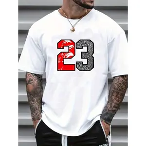 [100% Cotton] T - Shirt With A Sports - Inspired Design: '23' Graphic For A Basketball - Themed And Iconic Vibe T-Shirt For Men And Women