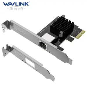 WAVLINK 2.5 Gigabit Ethernet PCIE Network Card, 10/100/1000/2500 Mbps RJ45 LAN Adapter for Desktop PC, Win10/11 Supported