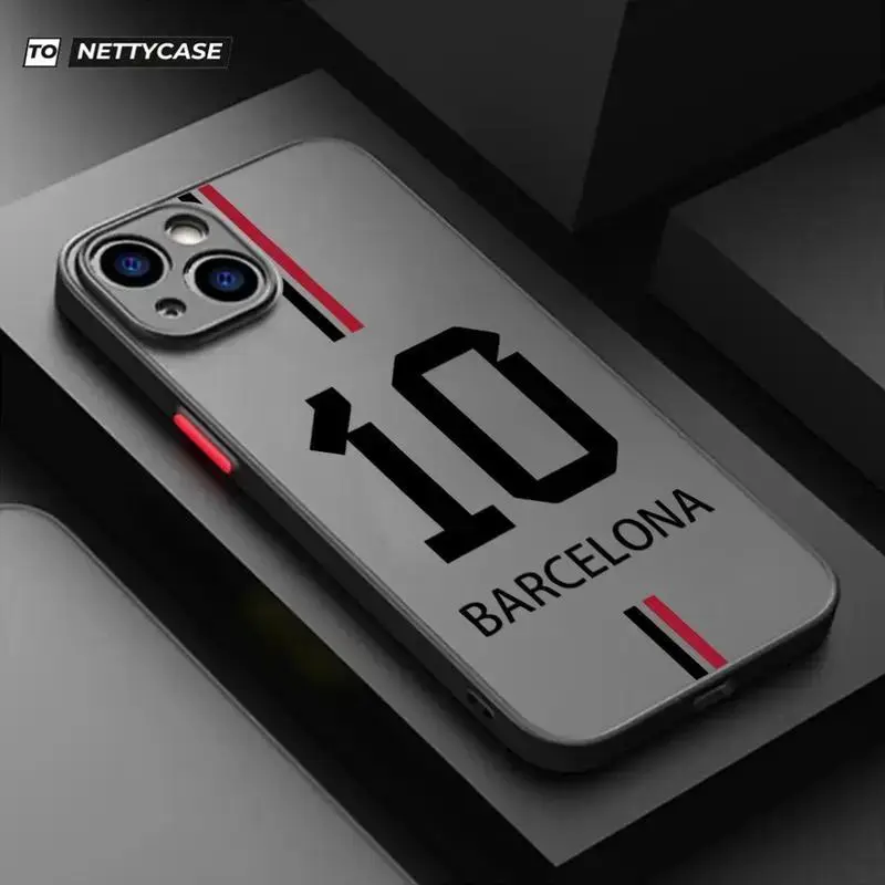 Barcelona Design Flexible TPU Smartphone Casing (10-Pack) - Personalized Protection Cover, Ultra-Thin, Shockproof, Skin-Friendly, Durable, Anti-Fingerprint, Camera-Safe Silicone Accessories for iPhone 17,16,15,14,13,12,11 Pro Max Plus