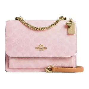 COACH Klare 16 Small Crossbody Bag with Gold Metal Accents and Coated Canvas in Pink for Women