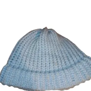 blue beanie hand made loomed hats